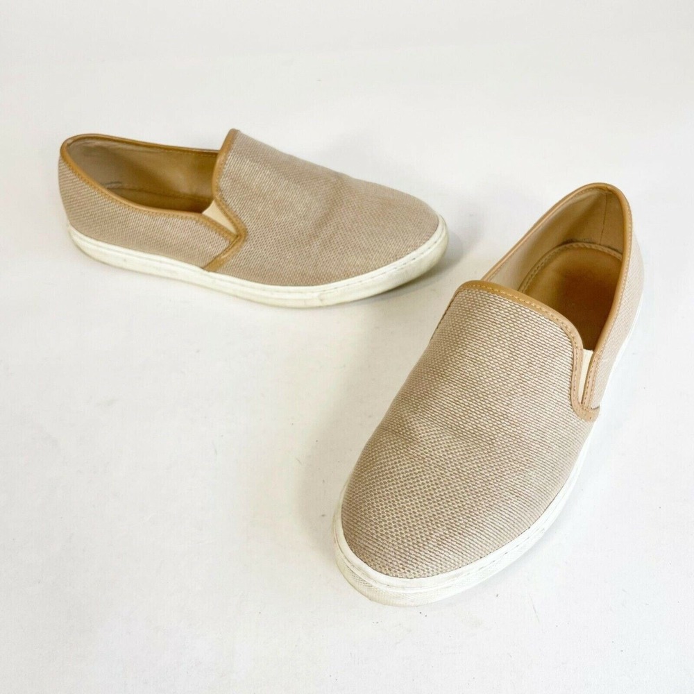 Splendid Seaside‎ Slip On Loafer Flats Shoes Womens 10 M Beige Leather Casual